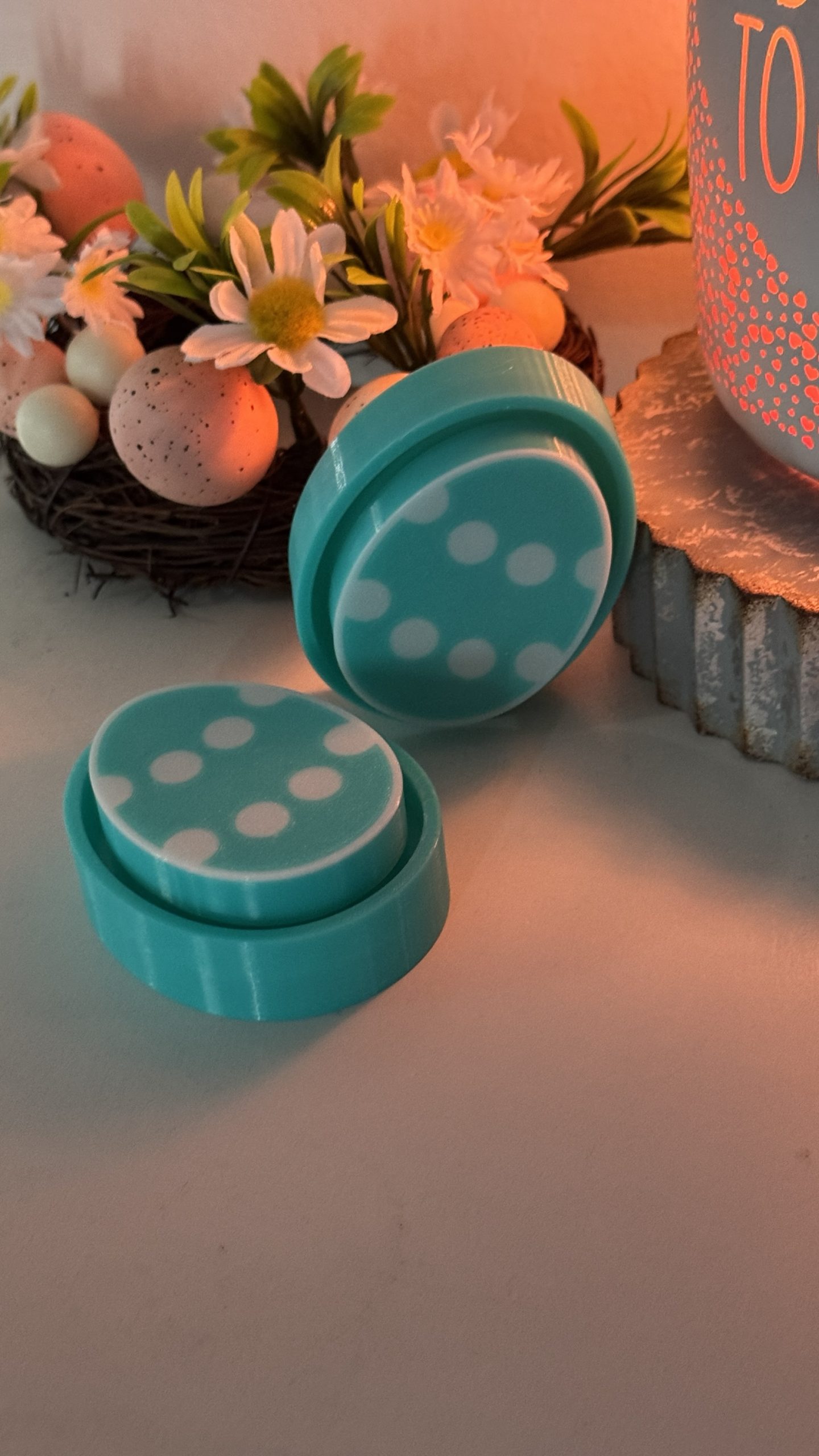 Teal Easter Egg - Clicker Fidget